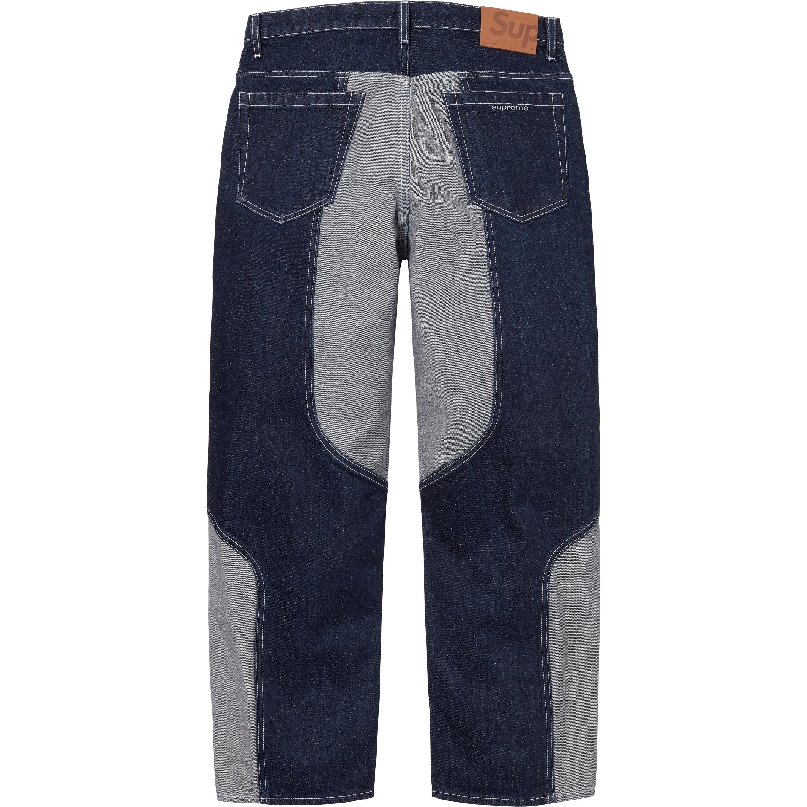 2-Tone Paneled Baggy Jean view 14